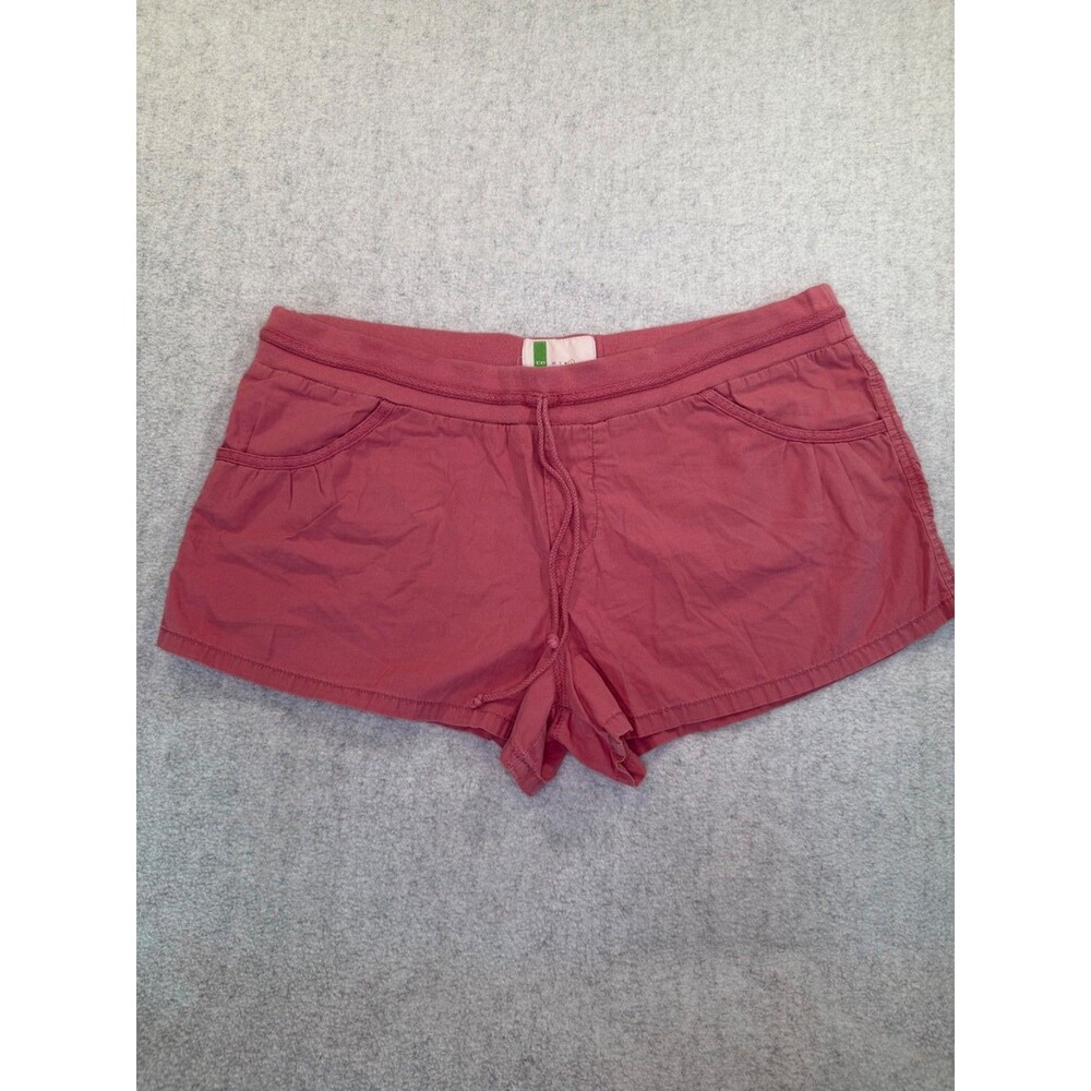 UO Urban Outfitters Women's L Pink Drawstring Cotton Lounge Shorts Beach Casual